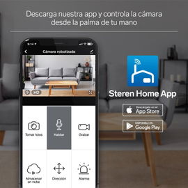 Cámara de seguridad Wi-Fi / Ethernet Full HD robotizada con seguidor de movimiento