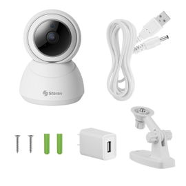 Cámara de seguridad Wi-Fi / Ethernet Full HD robotizada con seguidor de movimiento