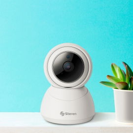 Cámara de seguridad Wi-Fi / Ethernet Full HD robotizada con seguidor de movimiento
