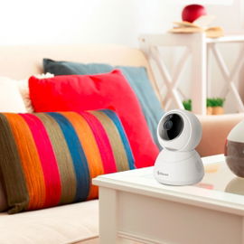 Cámara de seguridad Wi-Fi / Ethernet Full HD robotizada con seguidor de movimiento
