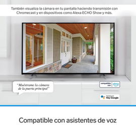 Cámara de seguridad Wi-Fi* Full HD fija con batería recargable, compatible con asistentes de voz Cámara de seguridad Wi-Fi* Full HD fija con batería recargable, compatible con asistentes de voz