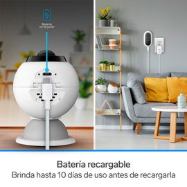 Cámara de seguridad Wi-Fi* Full HD fija con batería recargable, compatible con asistentes de voz Cámara de seguridad Wi-Fi* Full HD fija con batería recargable, compatible con asistentes de voz