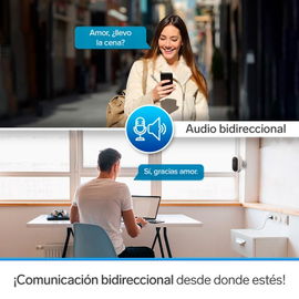 Cámara de seguridad Wi-Fi* Full HD fija con batería recargable, compatible con asistentes de voz Cámara de seguridad Wi-Fi* Full HD fija con batería recargable, compatible con asistentes de voz