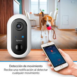 Cámara de seguridad Wi-Fi* Full HD fija con batería recargable, compatible con asistentes de voz Cámara de seguridad Wi-Fi* Full HD fija con batería recargable, compatible con asistentes de voz