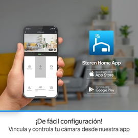 Cámara de seguridad Wi-Fi* Full HD fija con batería recargable, compatible con asistentes de voz Cámara de seguridad Wi-Fi* Full HD fija con batería recargable, compatible con asistentes de voz