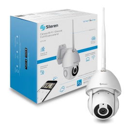 Cámara de seguridad Wi-Fi / Ethernet Full HD robotizada con seguidor de movimiento para exterior Cámara de seguridad Wi-Fi / Ethernet Full HD robotizada con seguidor de movimiento para exterior