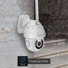 Cámara de seguridad Wi-Fi / Ethernet Full HD robotizada con seguidor de movimiento para exterior Cámara de seguridad Wi-Fi / Ethernet Full HD robotizada con seguidor de movimiento para exterior