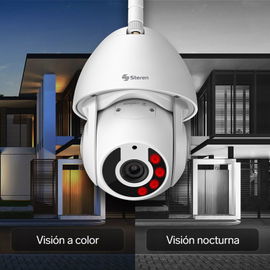 Cámara de seguridad Wi-Fi / Ethernet Full HD robotizada con seguidor de movimiento para exterior Cámara de seguridad Wi-Fi / Ethernet Full HD robotizada con seguidor de movimiento para exterior