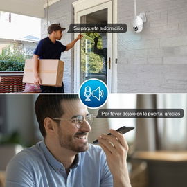 Cámara de seguridad Wi-Fi / Ethernet Full HD robotizada con seguidor de movimiento para exterior Cámara de seguridad Wi-Fi / Ethernet Full HD robotizada con seguidor de movimiento para exterior