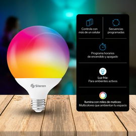 Foco LED Wi-Fi multicolor, 15 W Foco LED Wi-Fi multicolor, 15 W