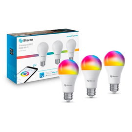 3 focos LED Wi-Fi* multicolor, de 10 W 3 focos LED Wi-Fi* multicolor, de 10 W