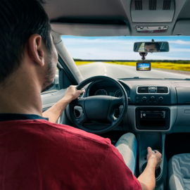 Cámara para auto con grabador Full HD y WDR