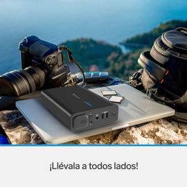 Estación de poder portátil de 24,000 mAh con inversor de corriente de 80 W (110 Vca) Estación de poder portátil de 24,000 mAh con inversor de corriente de 80 W (110 Vca)