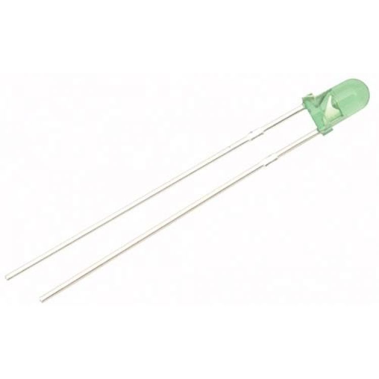 LED de 3 mm, color verde claro LED de 3 mm, color verde claro