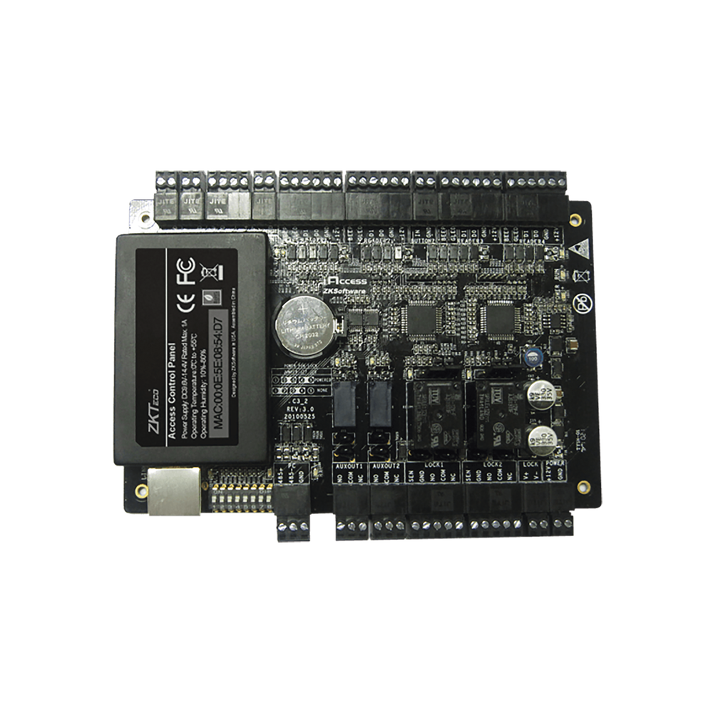 1 Door, 2 way Controler,2 Reader ports, 2 Input ports, 2 Output ports