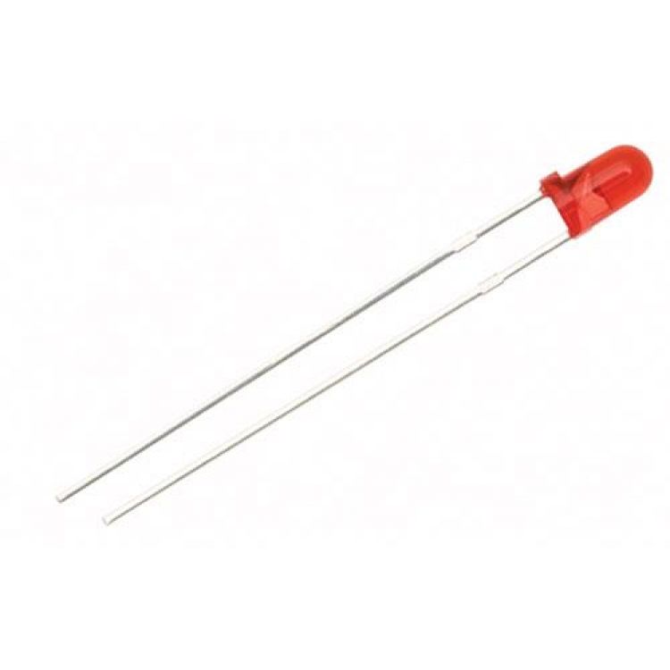 LED de 3 mm, color rojo claro LED de 3 mm, color rojo claro
