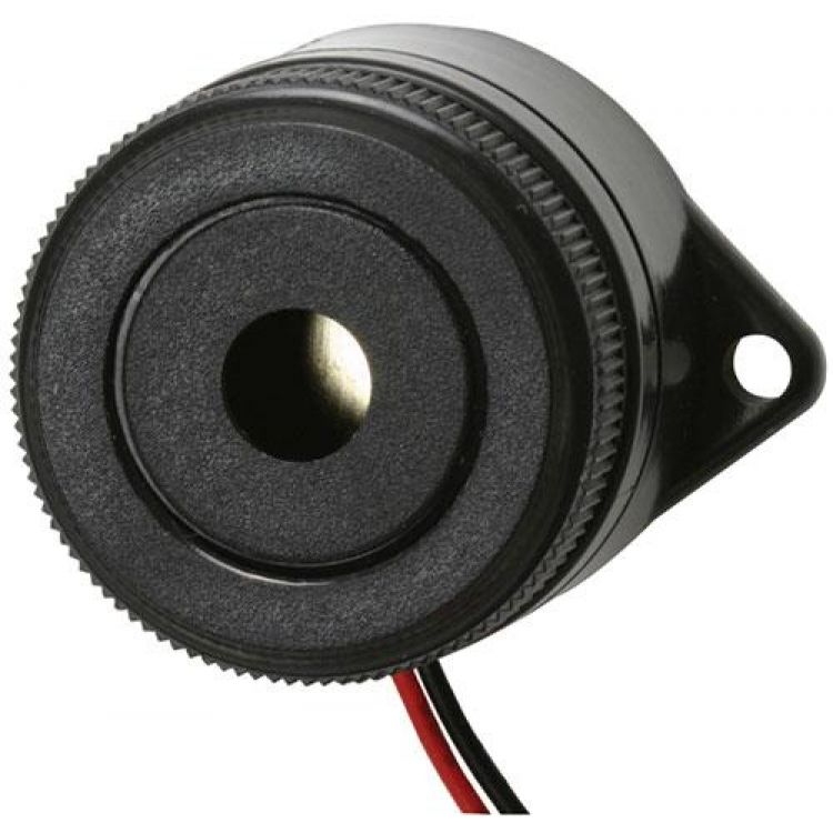 Buzzer de 3,7 kHz, de 3 a 24 Vcc, con señal de tono constante de 95 dB Buzzer de 3,7 kHz, de 3 a 24 Vcc, con señal de tono constante de 95 dB