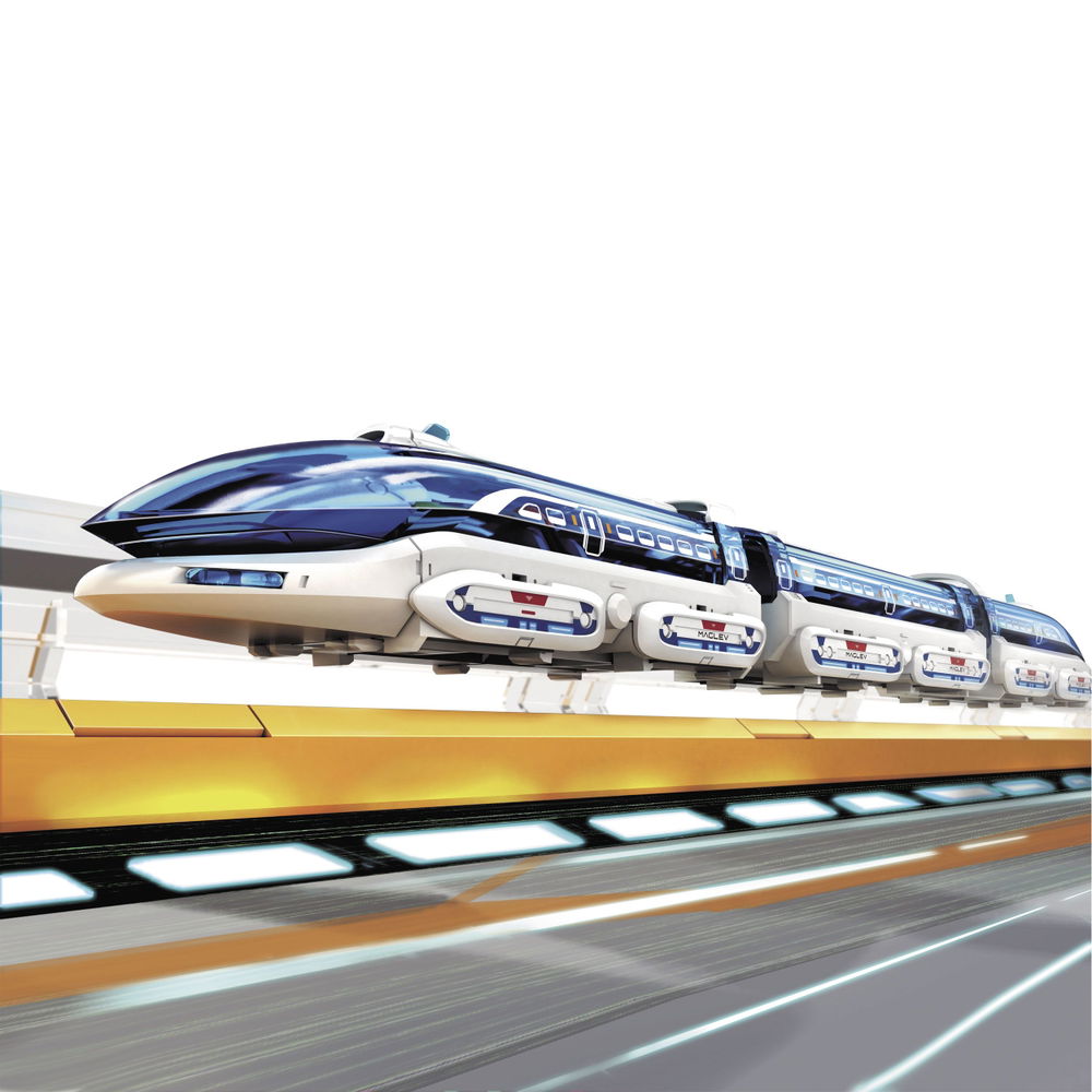 Kit de tren con levitación magnética para armar Kit de tren con levitación magnética para armar