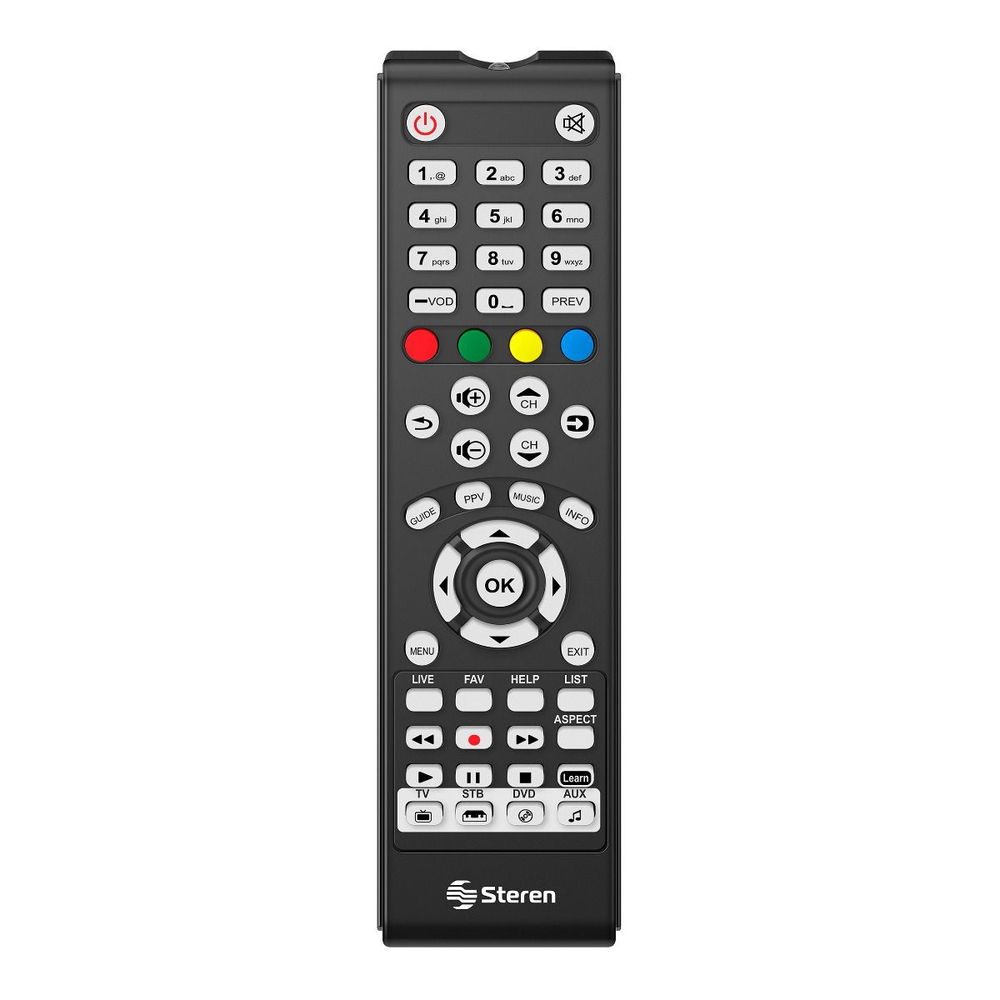 Control remoto universal 4 en 1 con autoaprendizaje