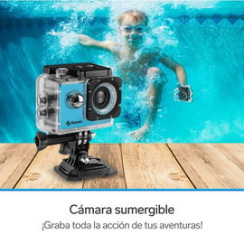 Cámara deportiva sumergible para niños
