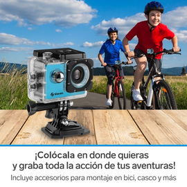 Cámara deportiva sumergible para niños