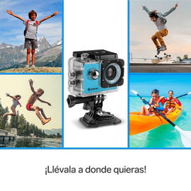 Cámara deportiva sumergible para niños