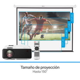 Proyector multimedia HD de 7000 lúmenes, portátil Proyector multimedia HD de 7000 lúmenes, portátil