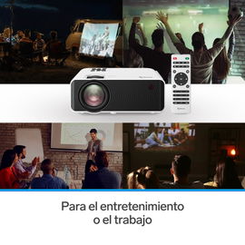 Proyector multimedia HD de 7000 lúmenes, portátil Proyector multimedia HD de 7000 lúmenes, portátil