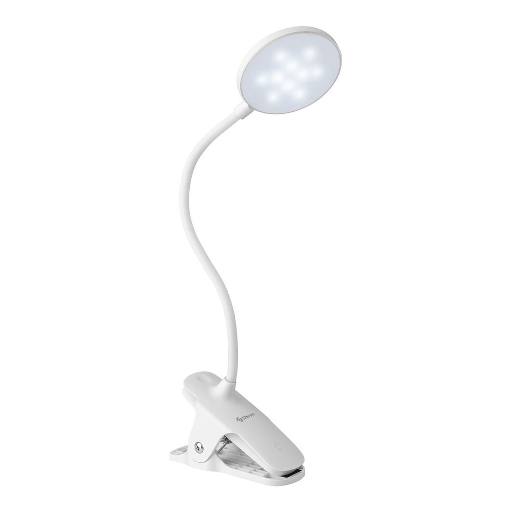 Lámpara LED de luz fría, neutra o cálida, con cuello flexible, pinza y batería recargable Lámpara LED de luz fría, neutra o cálida, con cuello flexible, pinza y batería recargable