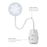 Lámpara LED de luz fría, neutra o cálida, con cuello flexible, pinza y batería recargable
