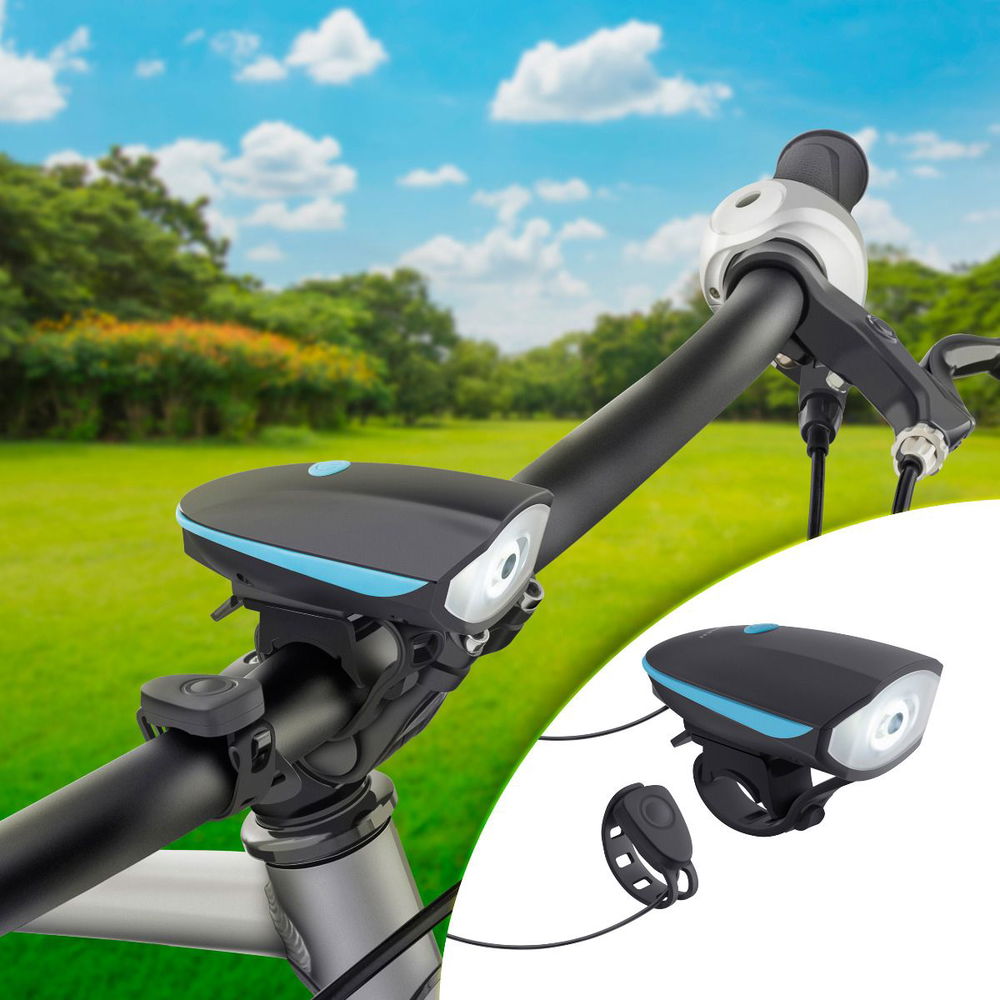 Linterna y claxon para bicicleta Linterna y claxon para bicicleta