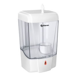 Dispensador de gel antibacterial o jabón líquido, automático de 600 ml