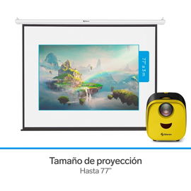 Micro proyector multimedia de 1000 lúmenes, portátil