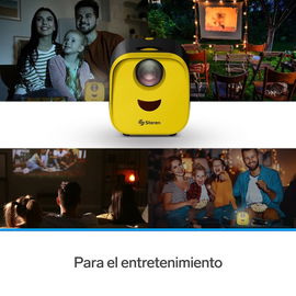 Micro proyector multimedia de 1000 lúmenes, portátil