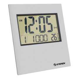 Reloj digital con alarma, calendario y termómetro