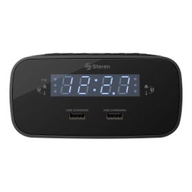 Radio reloj despertador digital FM con doble cargador USB Radio reloj despertador digital FM con doble cargador USB