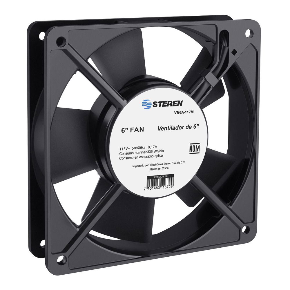 Ventilador metálico de 6