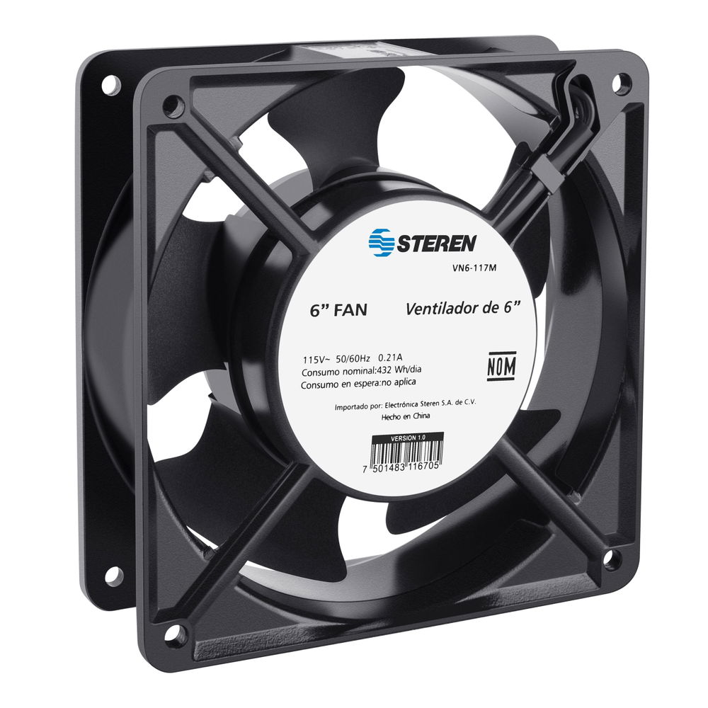 Ventilador metálico de 6