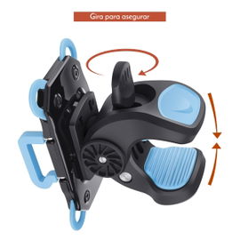 Soporte para celular con sujeción en manubrio Soporte para celular con sujeción en manubrio