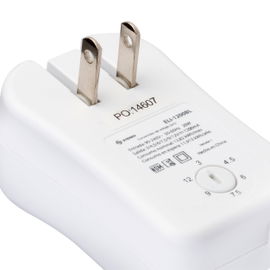 Eliminador regulado de 3 a 12 Vcc, 1,2 A con puntas intercambiables, blanco