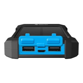 Power Bank de 6,000 mAh con 2 salidas USB y cargador solar Power Bank de 6,000 mAh con 2 salidas USB y cargador solar