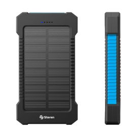 Power Bank de 6,000 mAh con 2 salidas USB y cargador solar Power Bank de 6,000 mAh con 2 salidas USB y cargador solar
