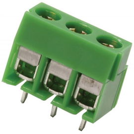 Terminal chica con 3 tornillos, para circuito impreso Terminal chica con 3 tornillos, para circuito impreso