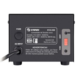Convertidor Vca de 110 a 220 y 220 a 110, de 200W