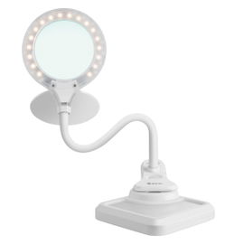 Lámpara LED con lupa (3x), cuello flexible y pinza Lámpara LED con lupa (3x), cuello flexible y pinza