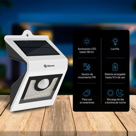 Mini lámpara LED con sensor de movimiento y celda solar Mini lámpara LED con sensor de movimiento y celda solar