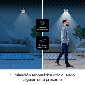 Mini lámpara LED con sensor de movimiento y celda solar Mini lámpara LED con sensor de movimiento y celda solar