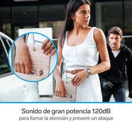 Alarma personal de 120 dB, con linterna LED Alarma personal de 120 dB, con linterna LED