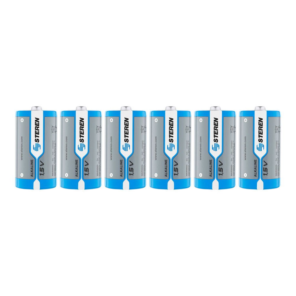 Paquete de 6 pilas alcalinas Paquete de 6 pilas alcalinas