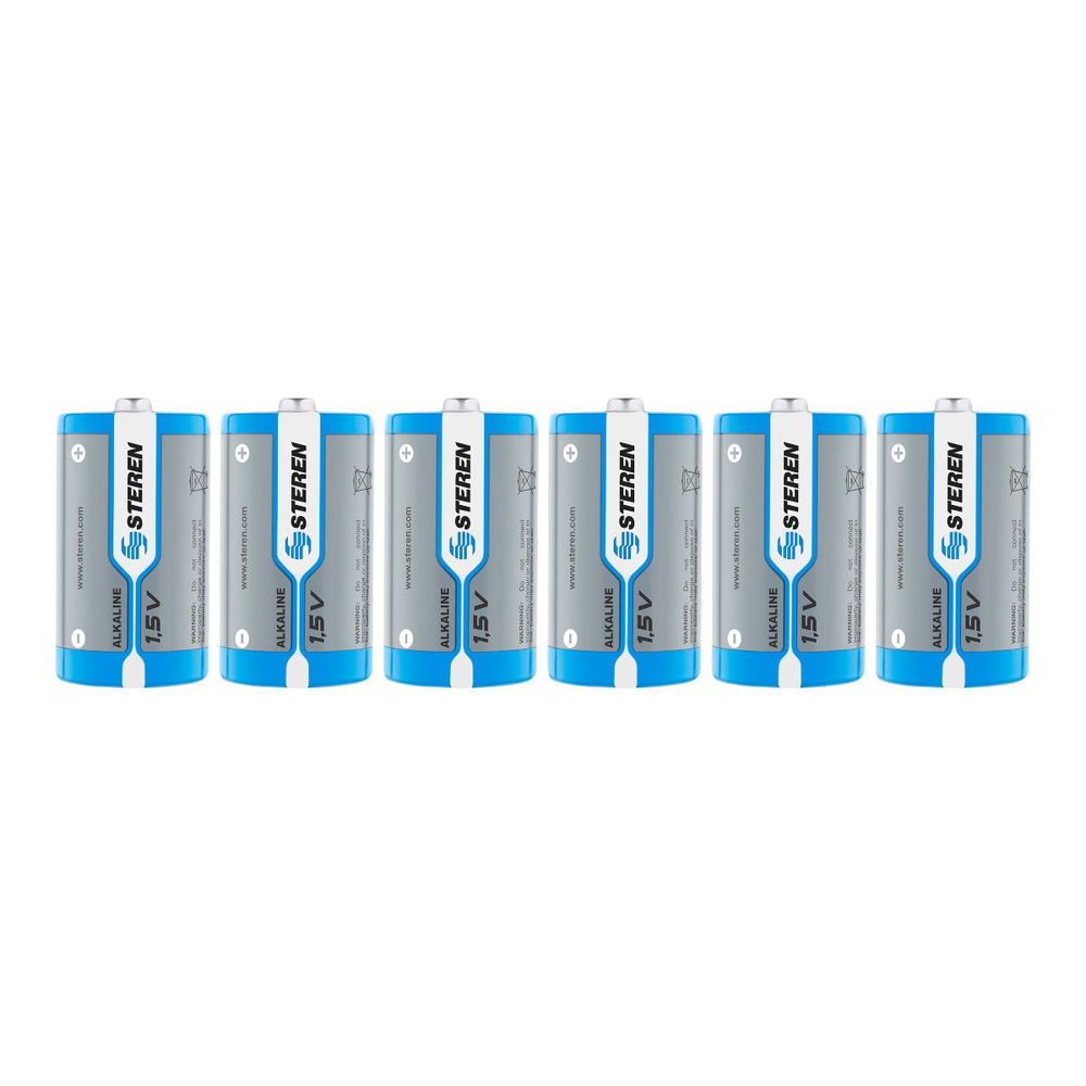 Paquete de 6 pilas alcalinas 